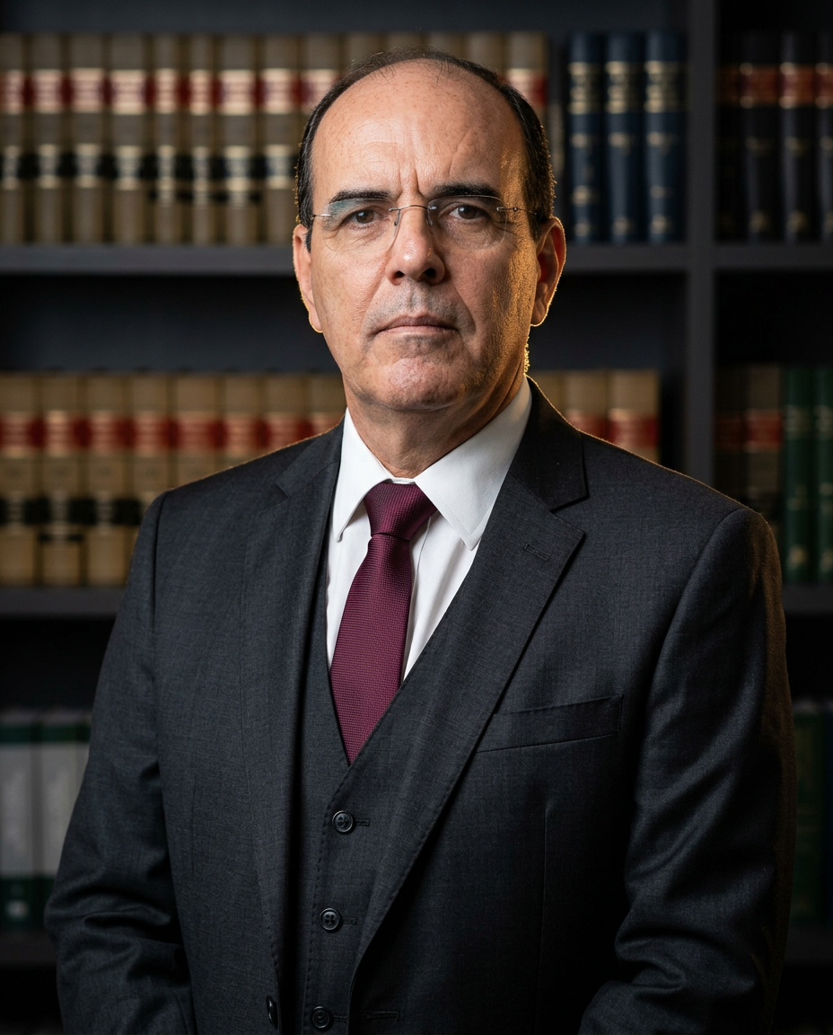 Retrato do advogado Dr. Ilton Santos em traje social